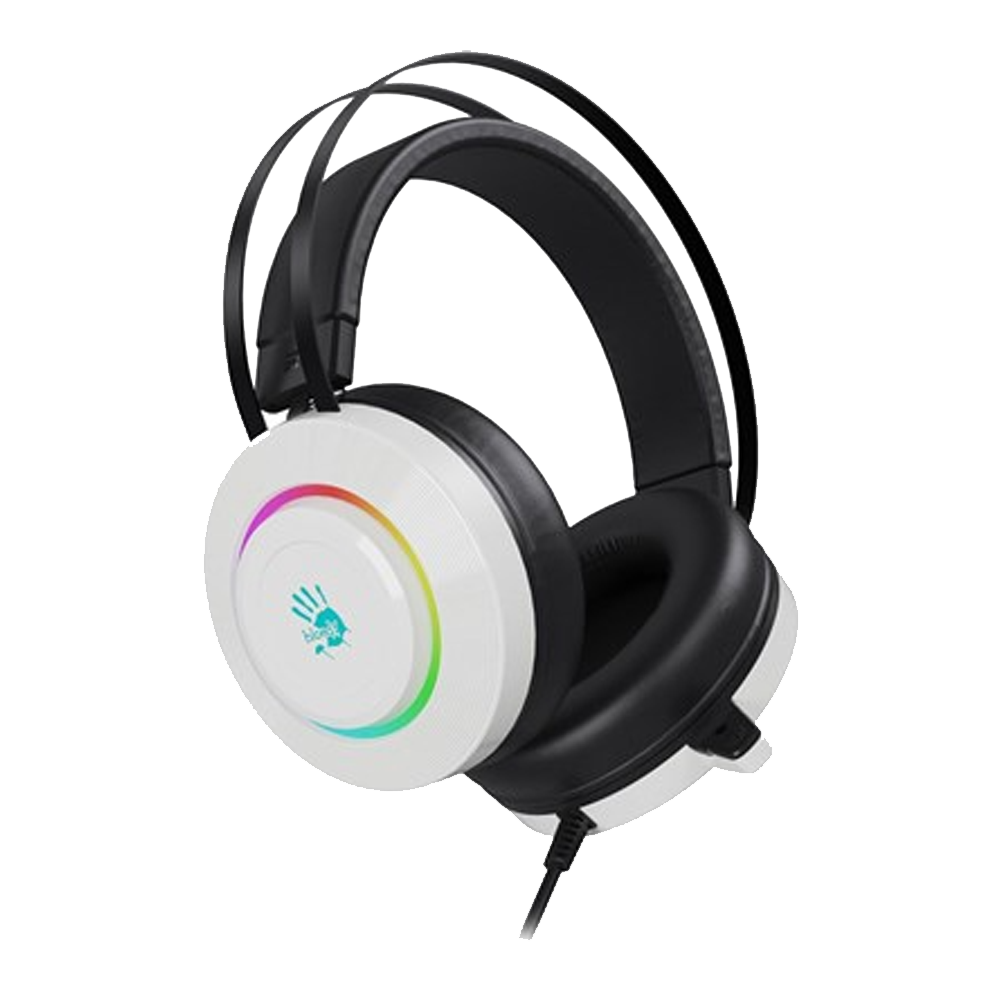 Bloody G521 Virtual 7.1 Surround Sound USB Gaming Headset – White
