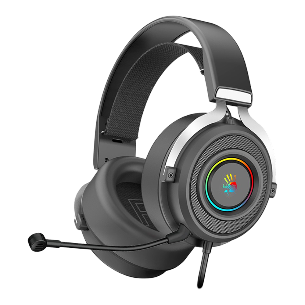 Bloody G535 Virtual 7.1 Surround Sound USB Gaming Headset – Black & Silver