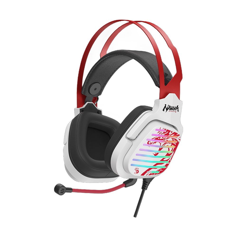 Bloody G560 Naraka USB Gaming Headset – Sport Red