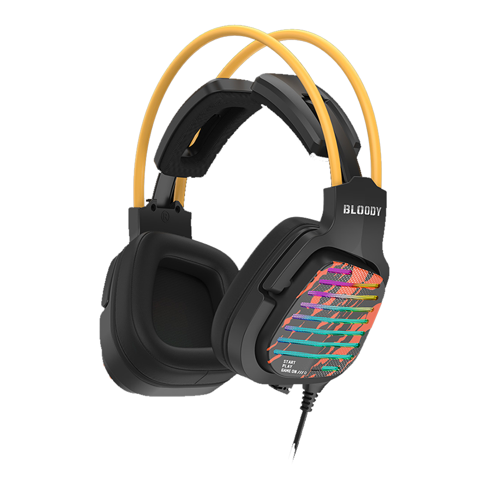 Bloody G565 Virtual 7.1 Surround Sound USB Gaming Headset – Energy Black