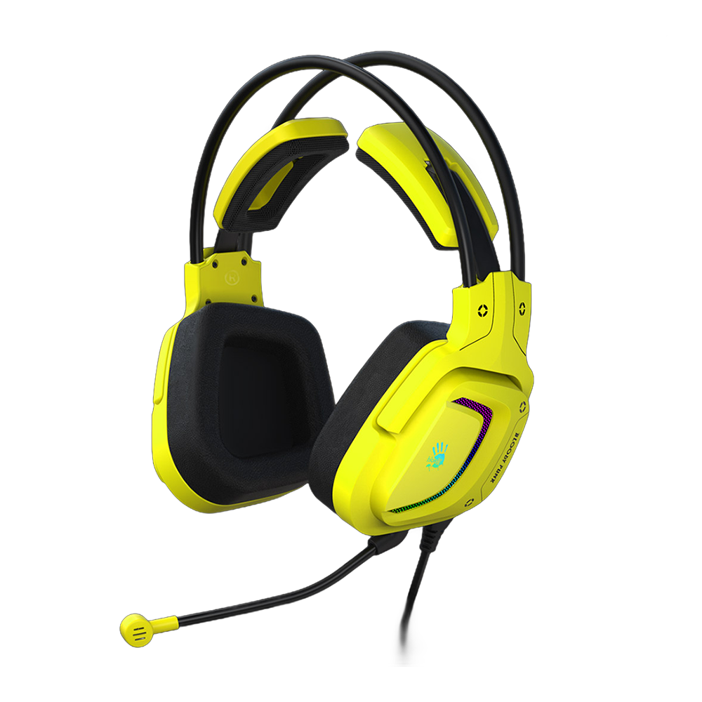 Bloody G575 Virtual 7.1 Surround Sound USB Gaming Headset – Punk Yellow